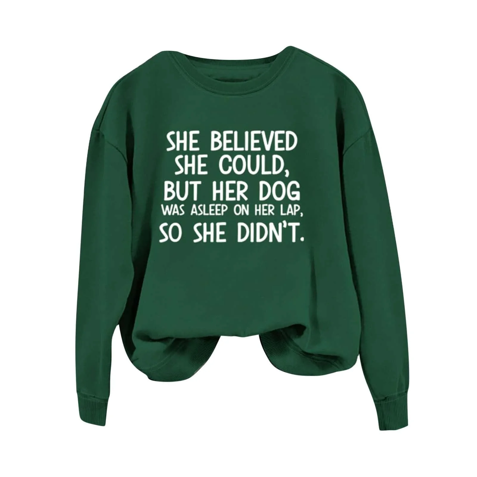 Женский свитшот Athletic Work Jackets Valentines Day 2025 Designs She Could But Her Dog Was Asleep On Her Funny Saying Dog Mom, фото №1 Женский свитшот Athletic Work Jackets Valentines Day 2025 Designs She Could But Her Dog Was Asleep On Her Funny Saying Dog Mom, фото №1