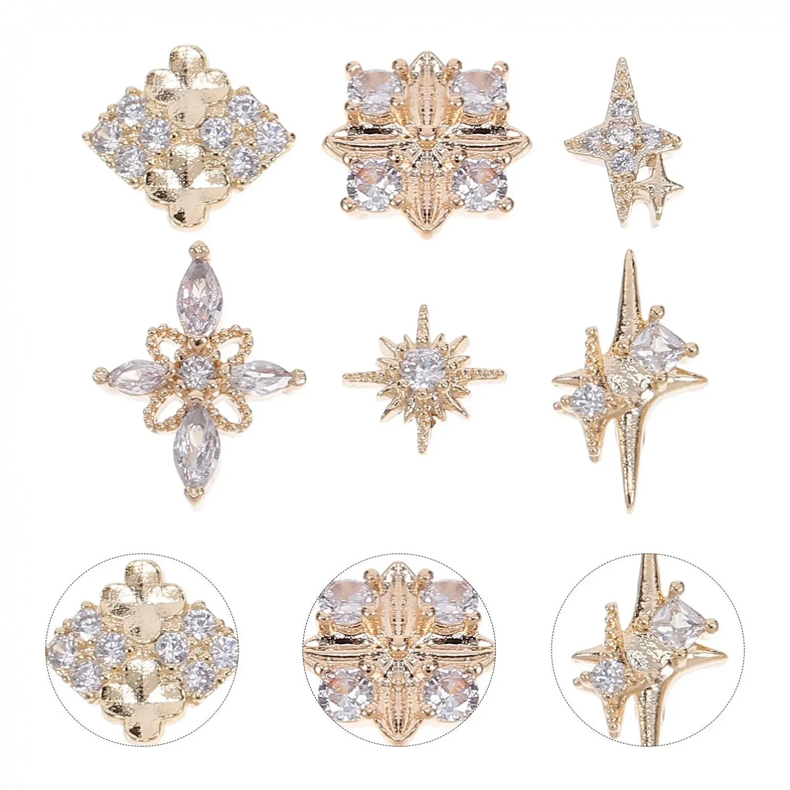 Прикраси Стрази NOLITOY 12 шт. Міні дорогоцінний камінь, фото №7