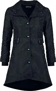 Пальто Gothicana by EMP Корсет с воротником-стойкой Черный - Фото 1
