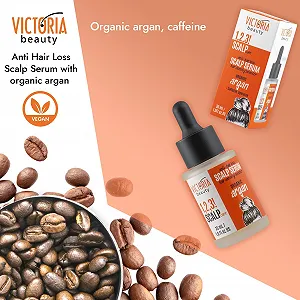 Сироватка Victoria Beauty для шкіри голови для росту волосся з кофеїном, аргановою олією та гуараною, 30 мл synthetic.ua - Фото 1