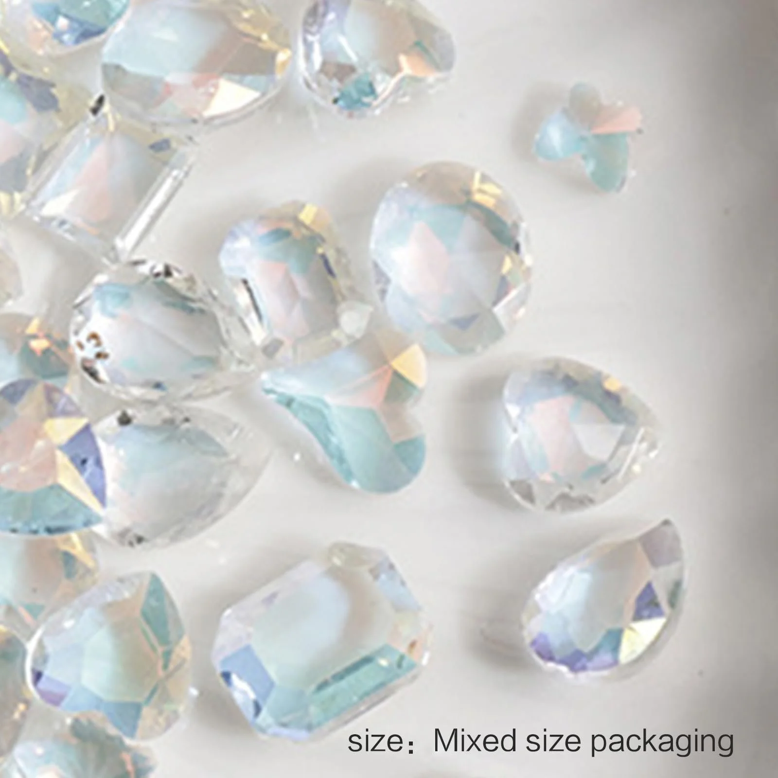 Стрази 3D-кристали для манікюру 50 шт, фото №5