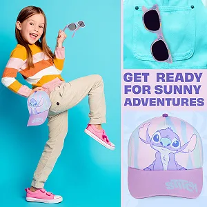 Набір бейсболка та сонцезахисні окуляри Get Trend для дівчаток регульований UV400 synthetic.ua - Фото 1