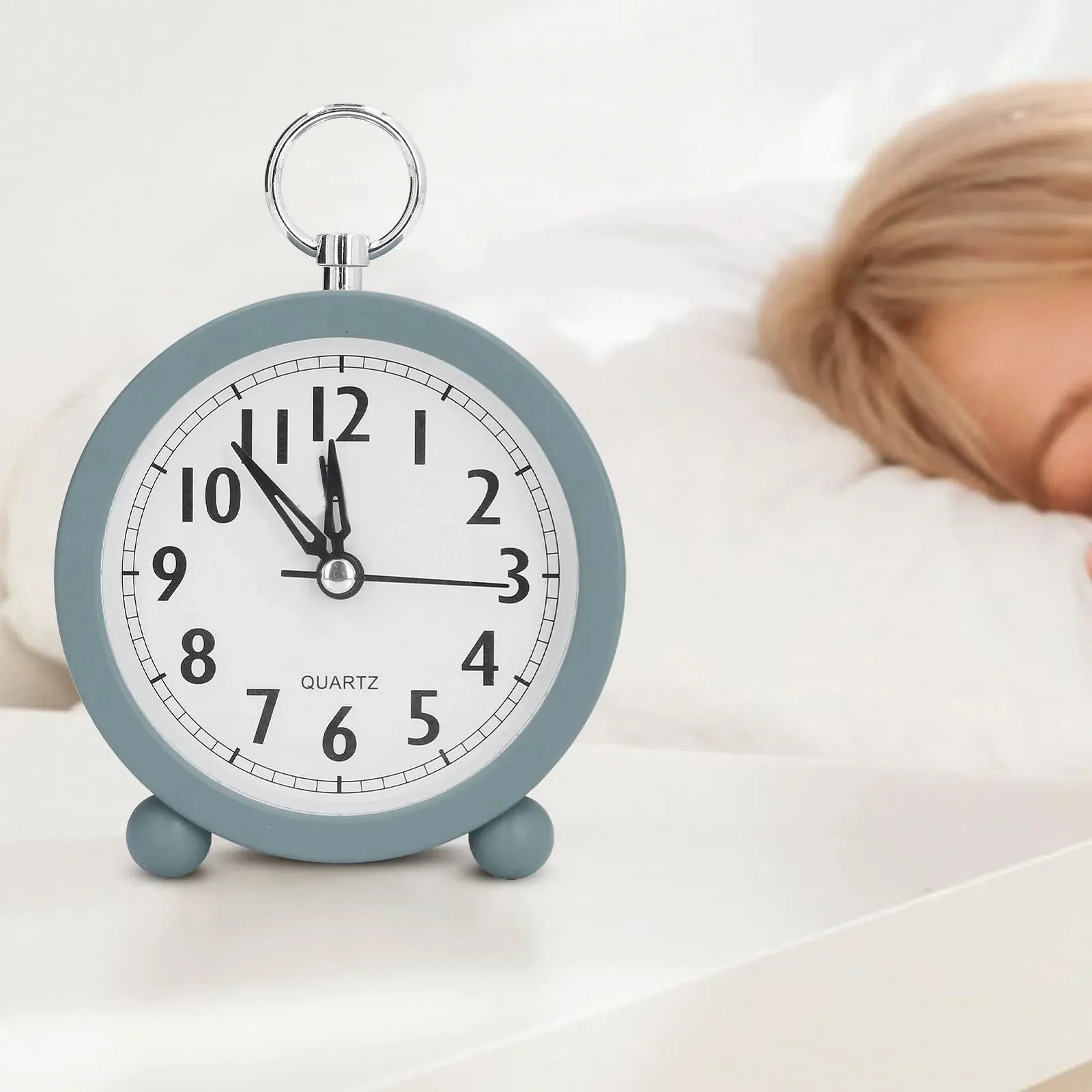 Простые настольные часы в средиземноморском стиле с громким будильником и тихим ходом для офисного декора, фото №4 Простые настольные часы в средиземноморском стиле с громким будильником и тихим ходом для офисного декора, фото №4