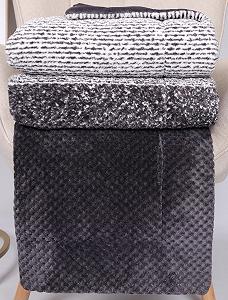 Покривало Betz Monaco XXL 150 x 200 см, бежевий, сірий, синій synthetic.ua - Фото 1