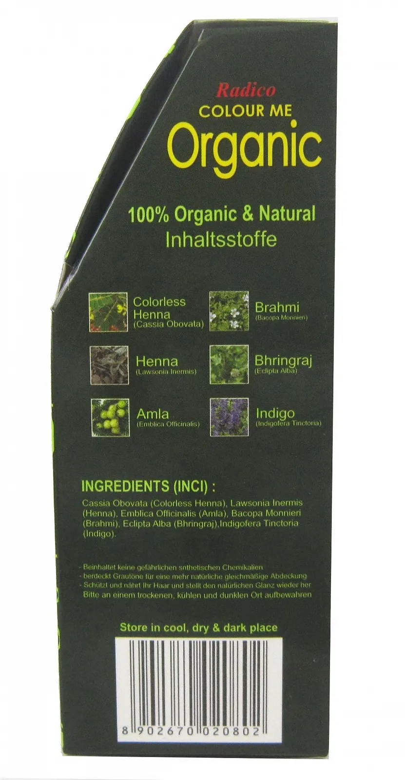 Фарба для волосся Radico Organ Світлий червонувато-русявий, 100 г, фото №2