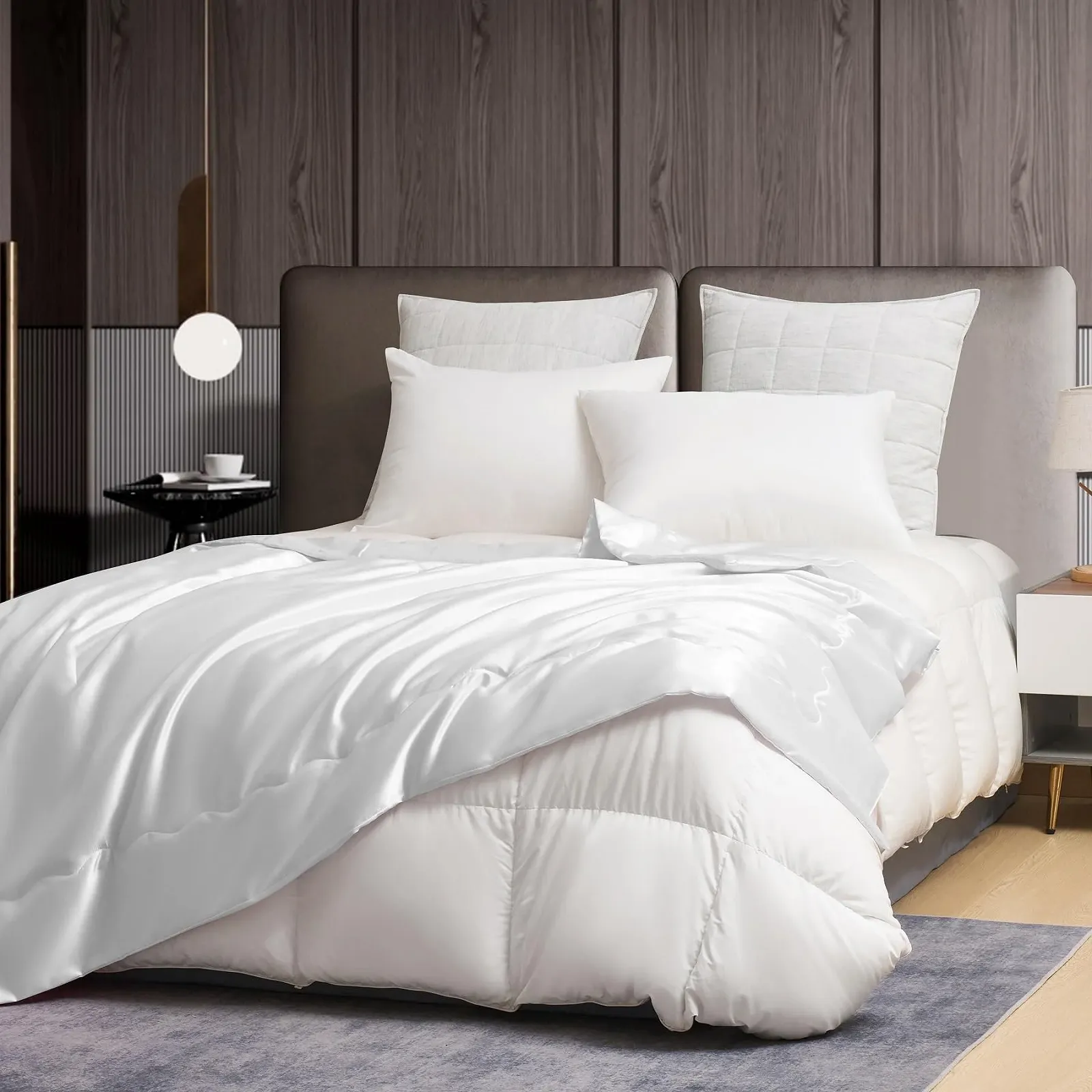 Одеяло YASMENG Сатин 150 x 200 см Белый, фото №7