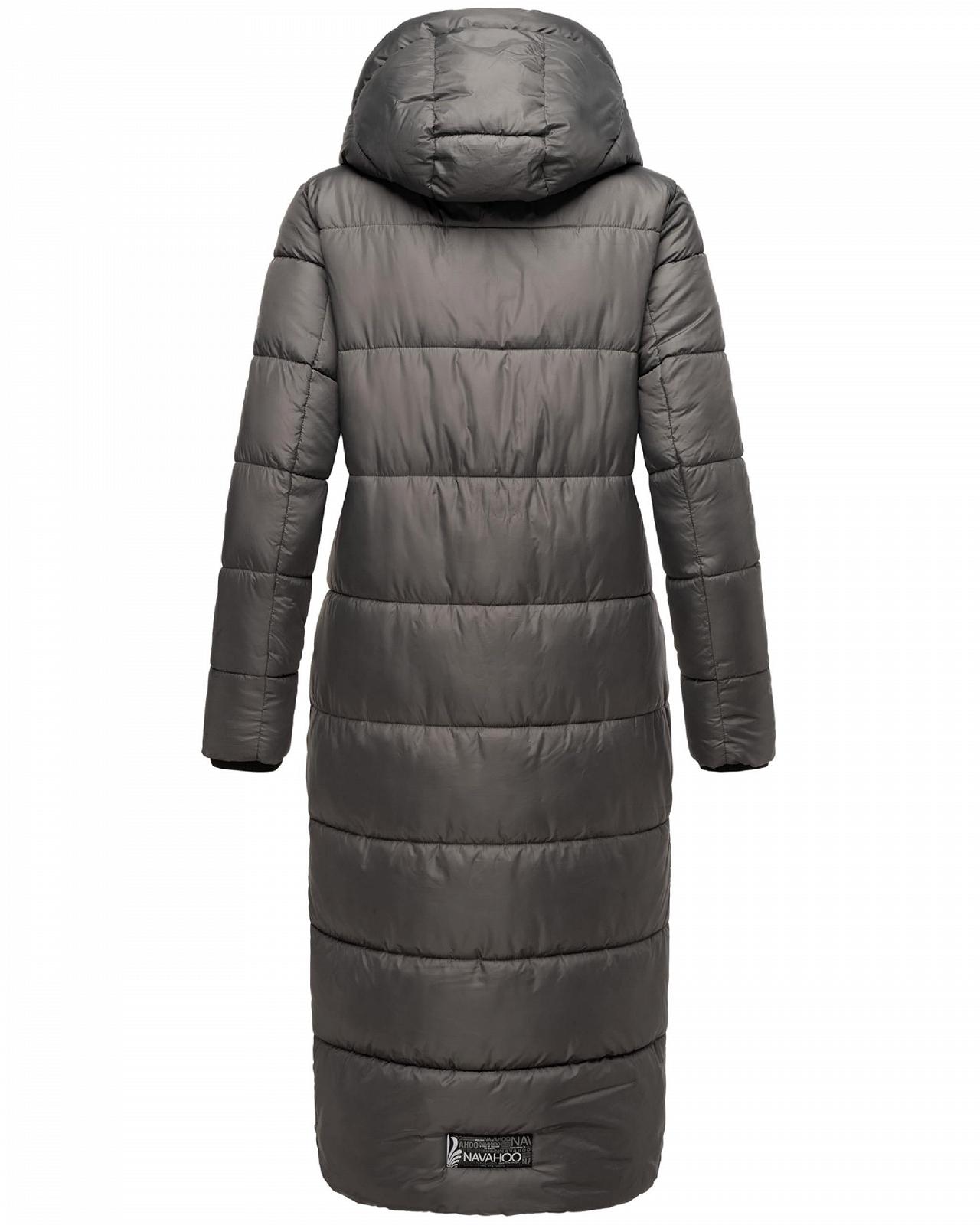 Женское зимнее пальто Navahoo Теплое стеганое пальто Очень длинное с капюшоном, фото №3