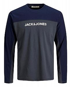 Футболка с длинными рукавами Jack&Jones LW LS TEE 12194777 Темно-серый L - Фото 1
