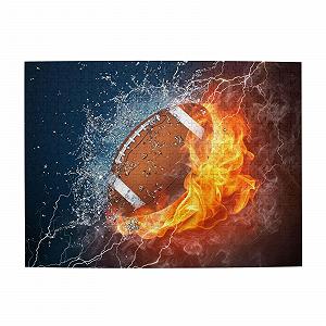 Пазл деревянный Burning American Football in Fire 500 элементов - Фото 1