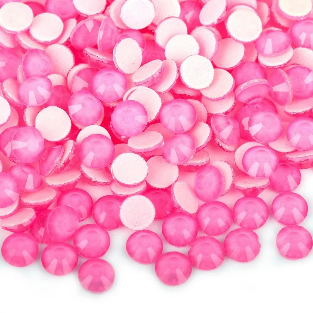 Термоклейові Стрази Неонові Всі Кольори Super Bright Crystal для Тканини, Одягу, Суконь, Мікс Кольорів SS30 288 штук, фото №5