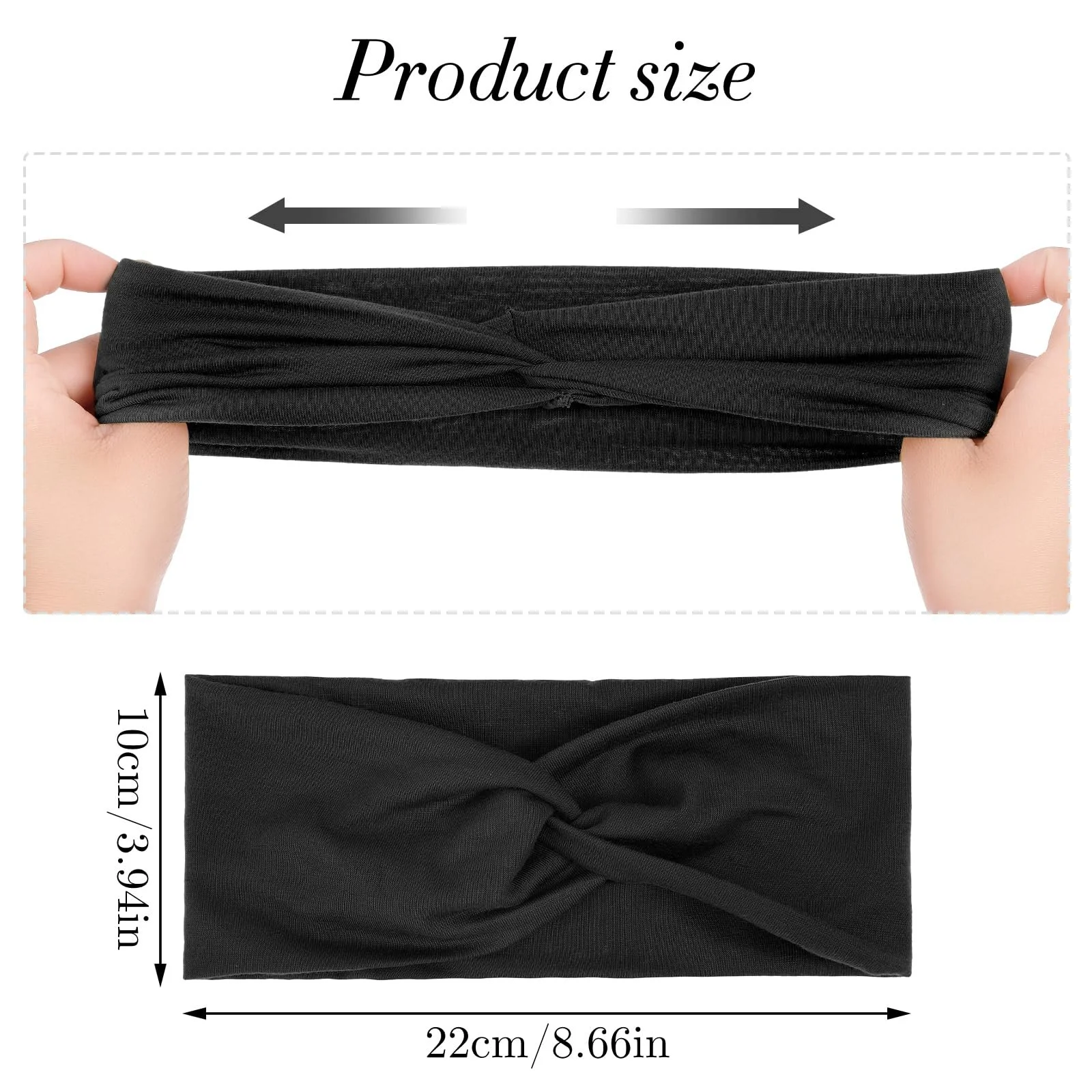Набір пов'язок на голову 2 шт Широка еластична, фото №2
