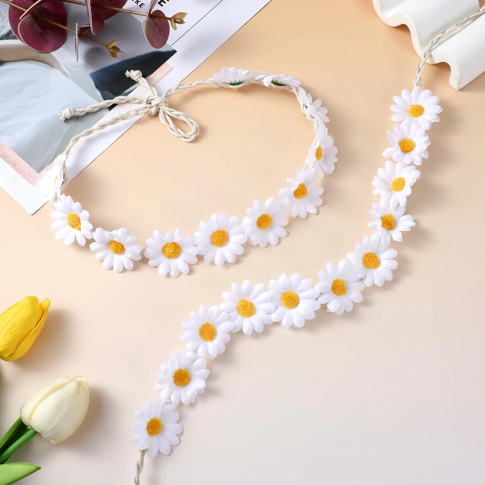 Вінок для волосся TIESOME з ромашками, фото №8 Вінок для волосся TIESOME з ромашками, фото №8
