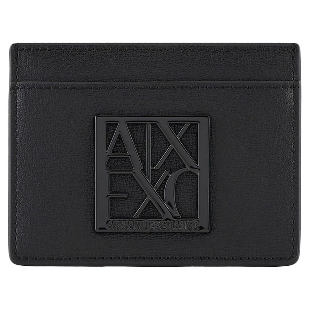 Кошелек Armani Exchange Susy Small Leather Good Travel Accessory Envelope, черный, черный, фото №3