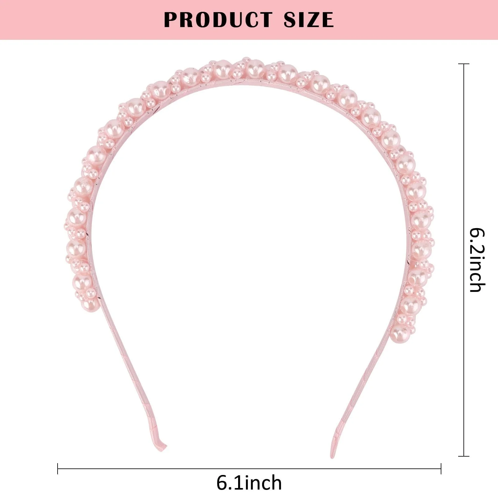 Обруч для волосся з перлами Жіночий, фото №2