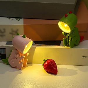 Светильник Irishom Cartoon Night Light Детская лампа Мини динозавр LED Настольная лампа с регулируемым углом synthetic.ua - Фото 1