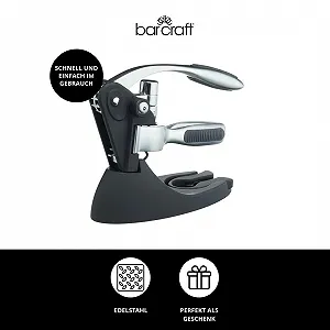 Штопор Bar Craft Connoisseur з важелем ціна на synthetic.ua - Фото 1 Штопор Bar Craft Connoisseur з важелем synthetic.ua - Фото 1
