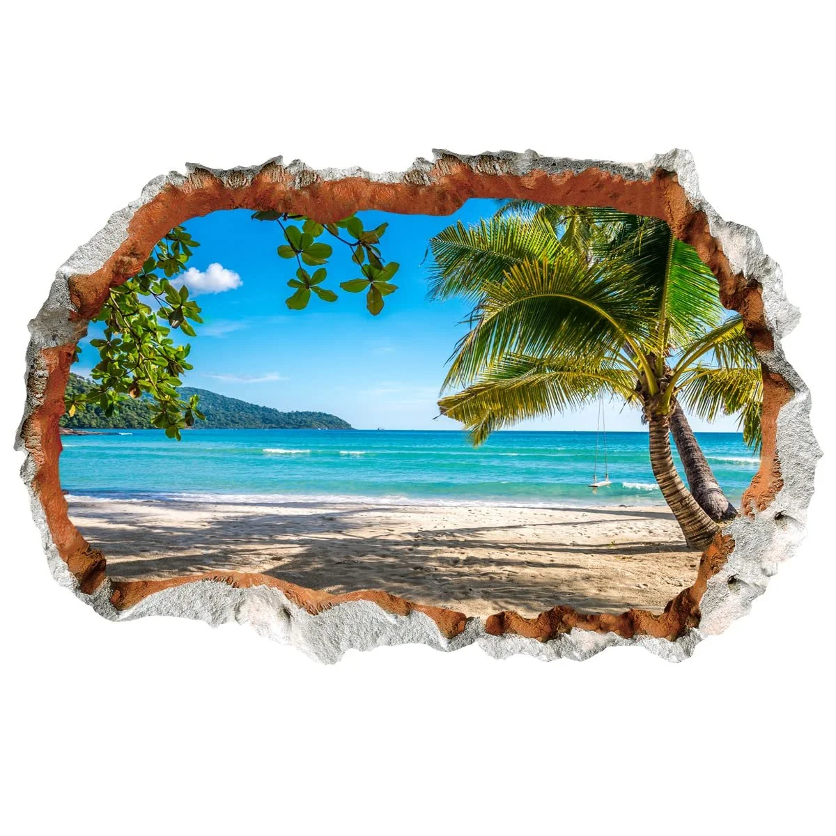 Наклейка для стін WandSticker4U 3D View of the Sea 90 x 60 см, фото №1