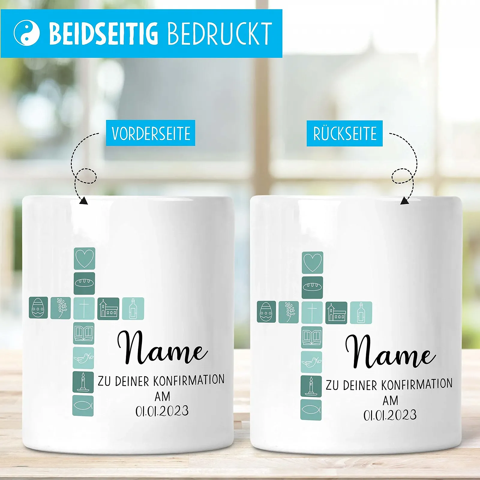 Скарбничка OWLBOOK Confirmation Cross Керамічна, фото №5