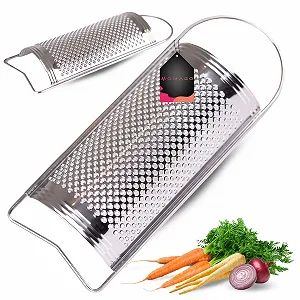 Терка OMAGO круглая кухонная стала для овощей, сыра, картошки - Фото 1