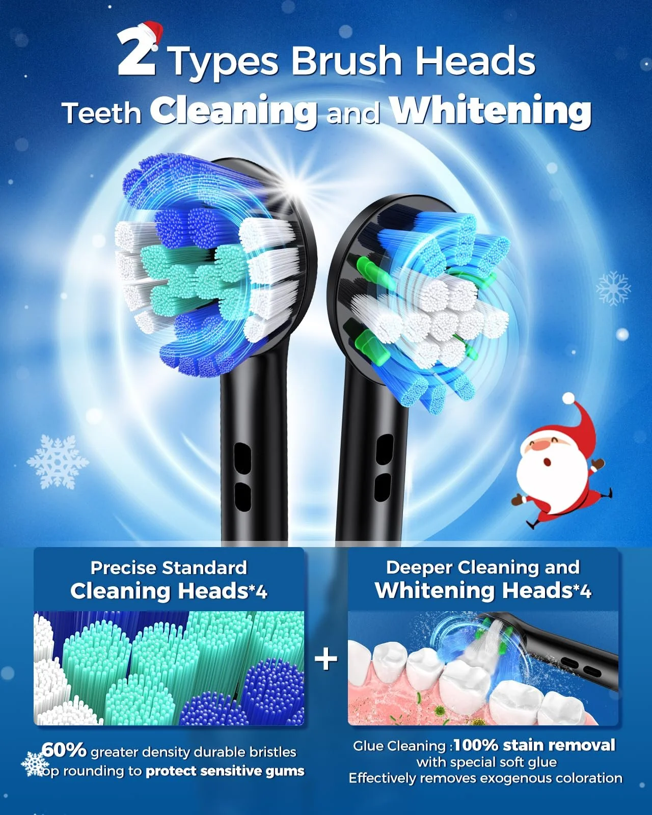 Электрическая зубная щетка TEETHEORY Ротационная 4 режима Черная, фото №3