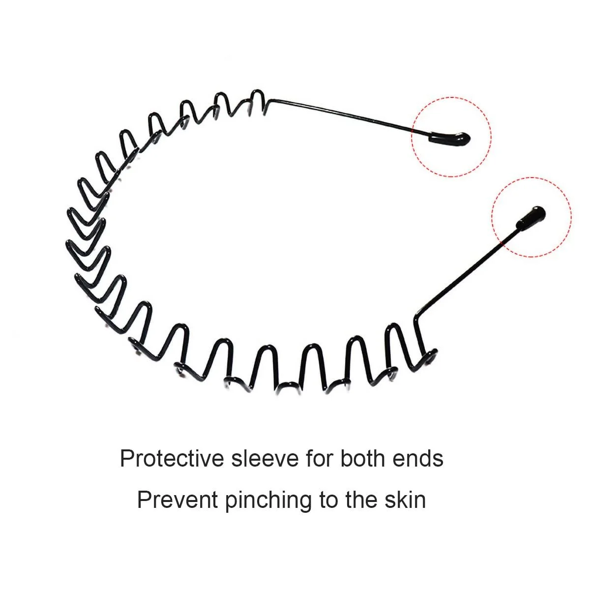 Обруч Металевий Хвилястий Чорний, фото №3 Обруч Металевий Хвилястий Чорний, фото №3