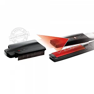 Выпрямитель для волос Valera Swiss'X Super Brush & Shine Professional ионизация Digital Black synthetic.ua - Фото 1