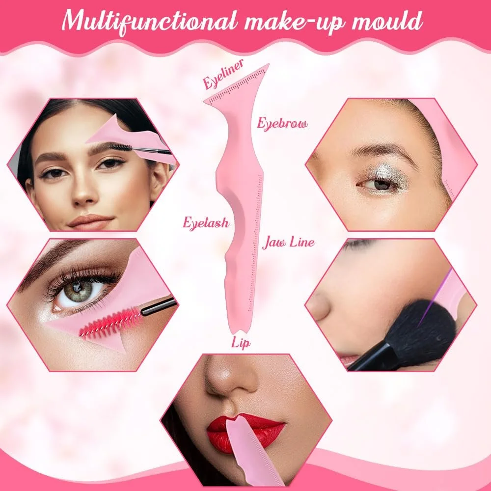 Трафареты Skytowards Набор Силиконовые Шаблоны для Макияжа, фото №6