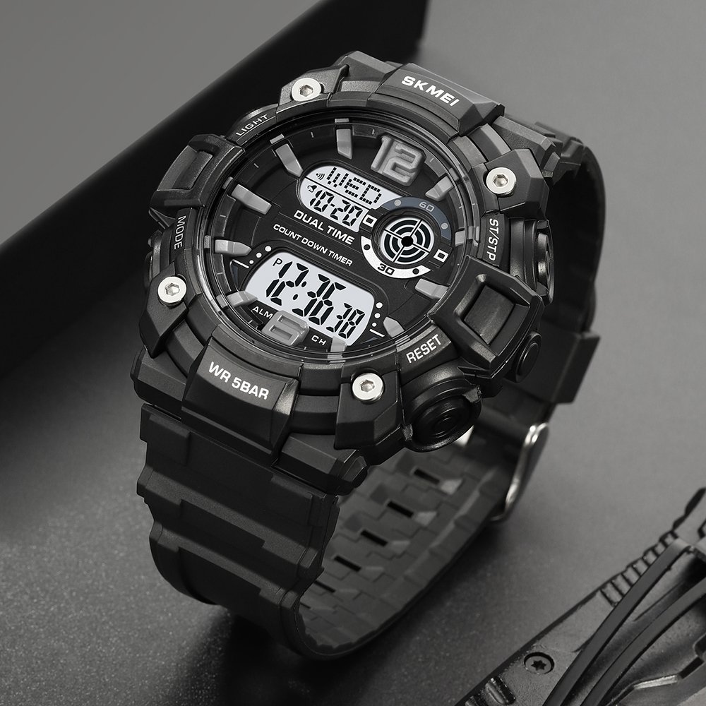 Годинник Skmei 2018 Black-White, фото №4