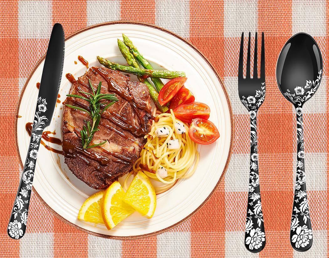 Набор столовых приборов XIAOYU Peony Blossom, 40 предметов, нержавеющая сталь, на 8 персон, фото №4 Набор столовых приборов XIAOYU Peony Blossom, 40 предметов, нержавеющая сталь, на 8 персон, фото №4