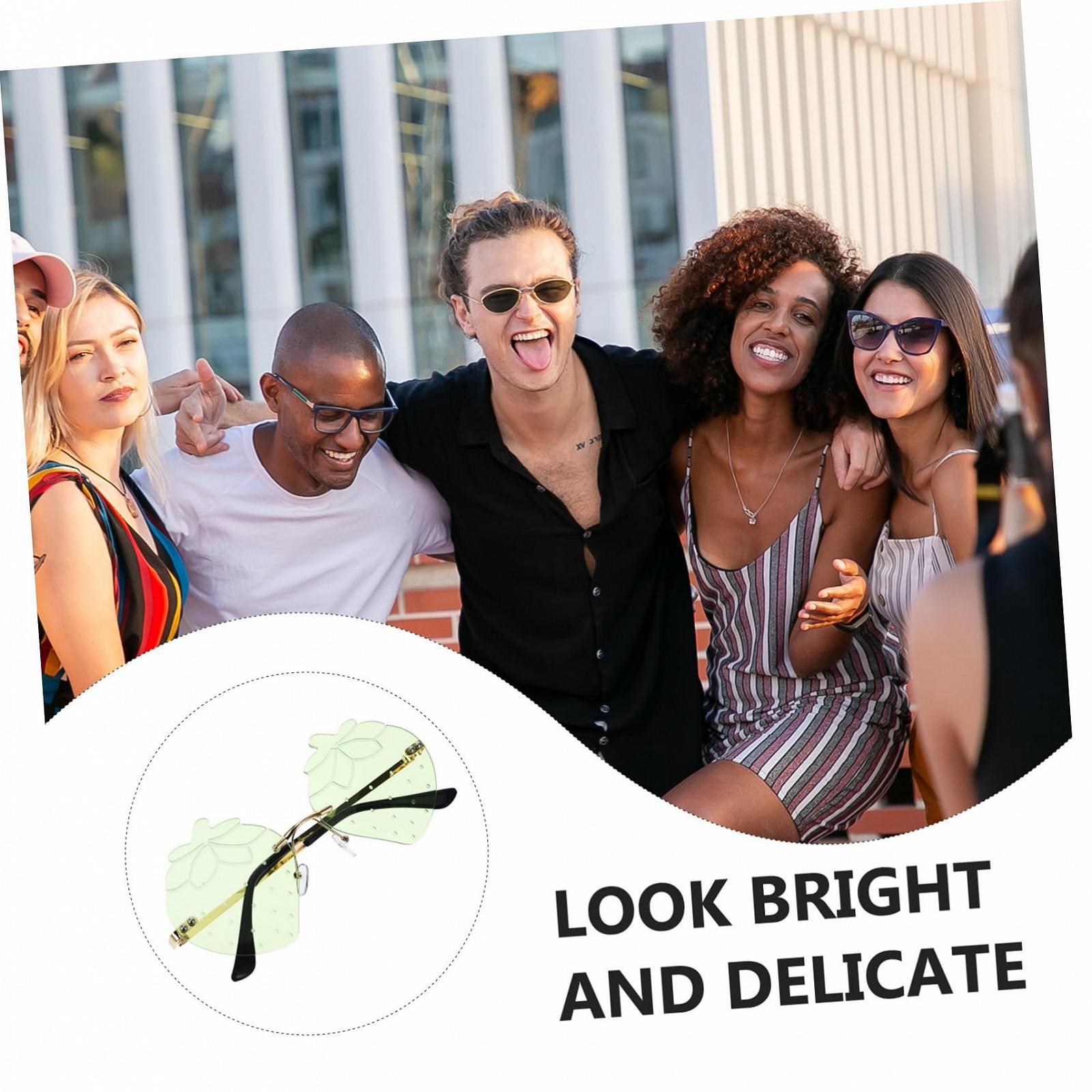 Сонцезахисні Окуляри LIFKOME Полуничні 2 Пари Без оправи, фото №5
