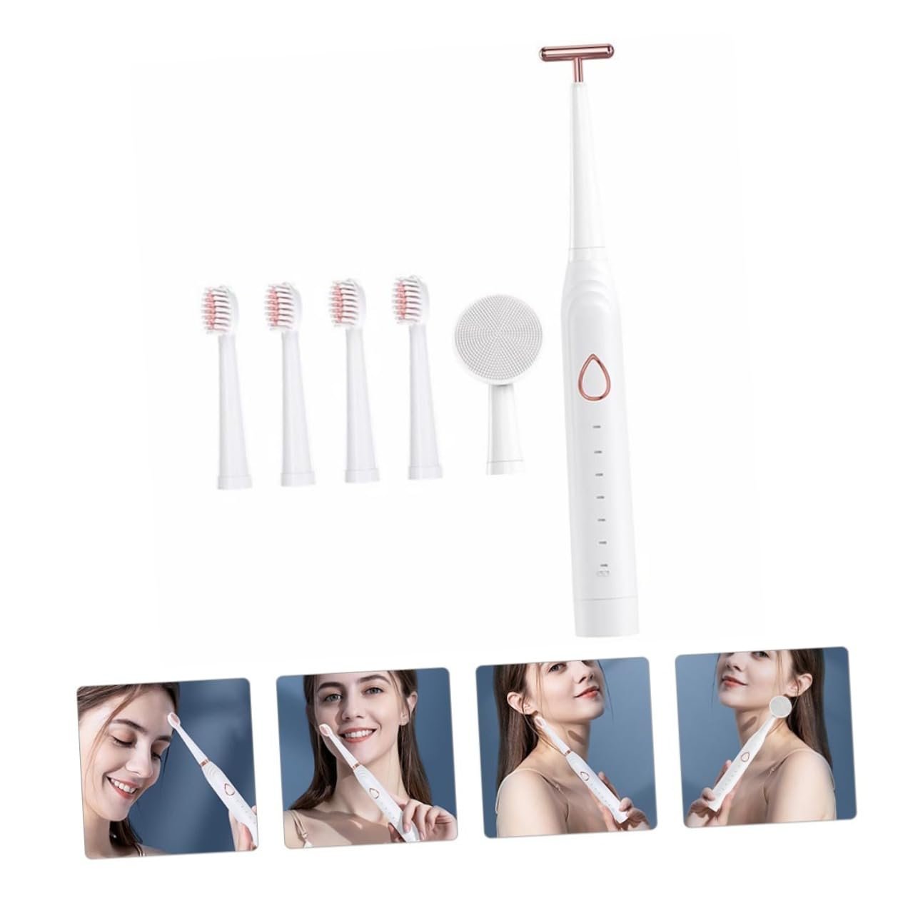 Електрична зубна щітка WRITWAA Mouth Cleaning Brush Біла ABS, фото №4