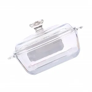 Купить Миска VALICLUD из закаленного стекла с крышкой квадратная для микроволновой печи термостойкая - Фото 1 Миска VALICLUD из закаленного стекла с крышкой квадратная для микроволновой печи термостойкая - Фото 1