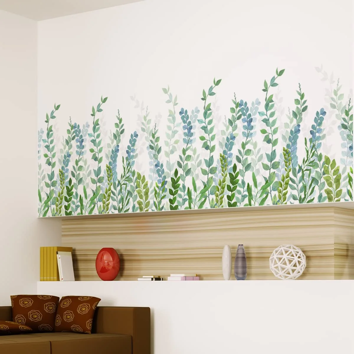 Наклейка для стін Hanging Vine Green Plants Vine Leaves ПВХ, фото №5