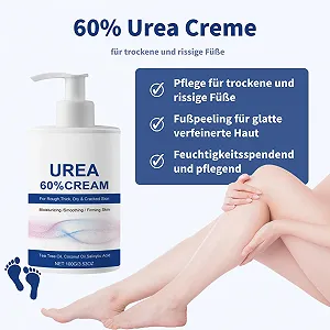 Крем для ног Urea 60% против мозолей и трещин для очень сухой кожи стоп и рук synthetic.ua - Фото 1