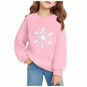 Пуловер Різдвяний світшот з принтом сніжинок synthetic.ua - Фото 1