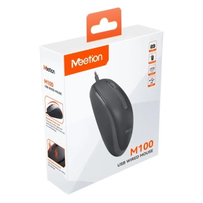 Мышка Meetion M100 USB Black (MT-M100-A), фото №2