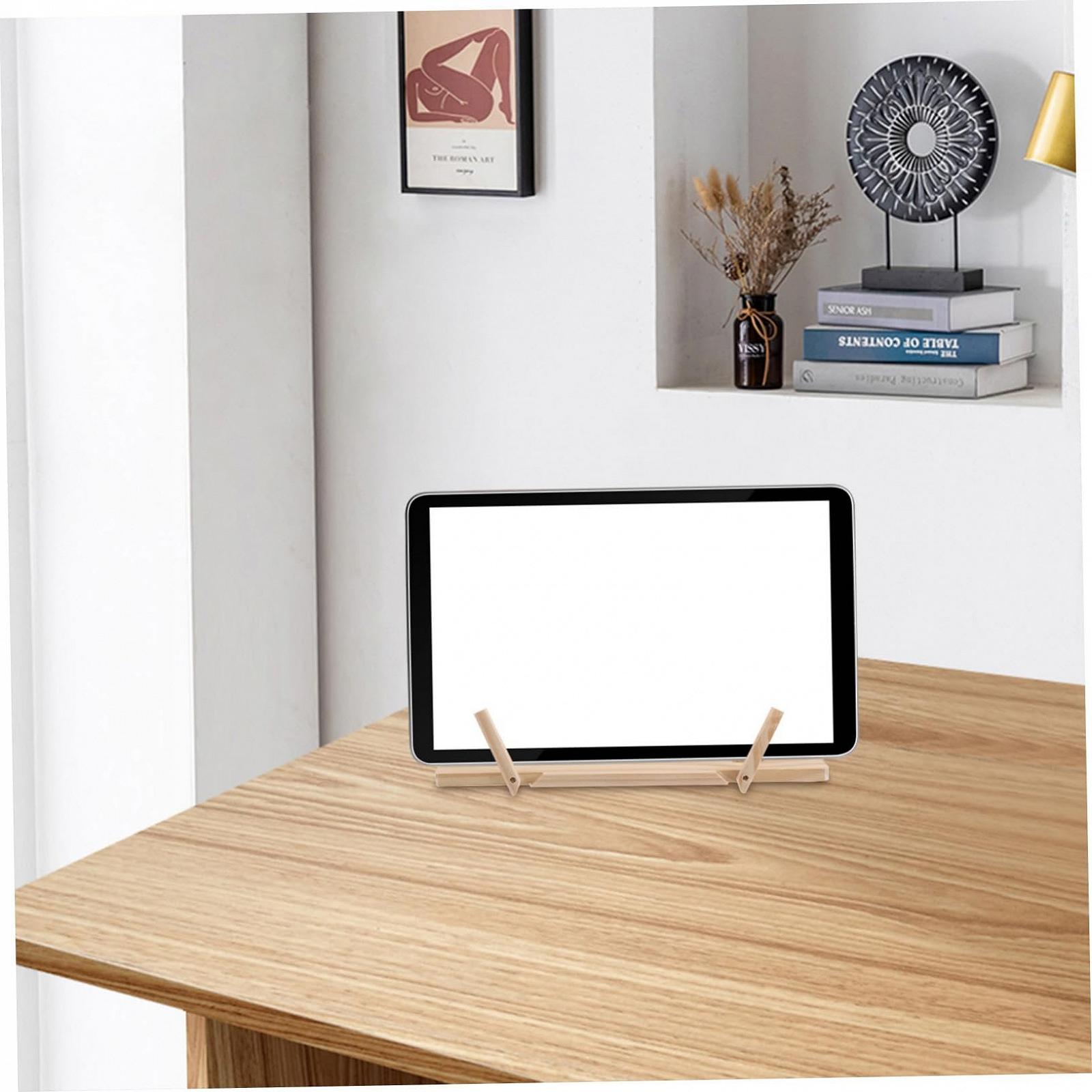 Регульована портативна дерев'яна підставка для ноутбука з ефективним відведенням тепла, фото №5