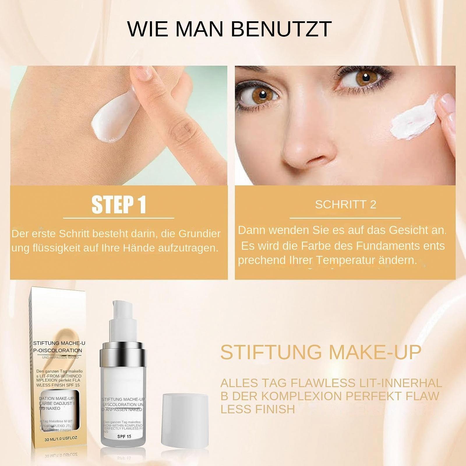 Foundation Farbwechselnde Flüssкая Увлажняющая Солнцезащитный Консилер Основы Natural True Skin Tone Полное Покрытие, фото №5 Foundation Farbwechselnde Flüssкая Увлажняющая Солнцезащитный Консилер Основы Natural True Skin Tone Полное Покрытие, фото №5