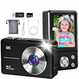 Цифрова камера UHD 4K 64 MP 18x Zoom AF Чорний - Фото 1