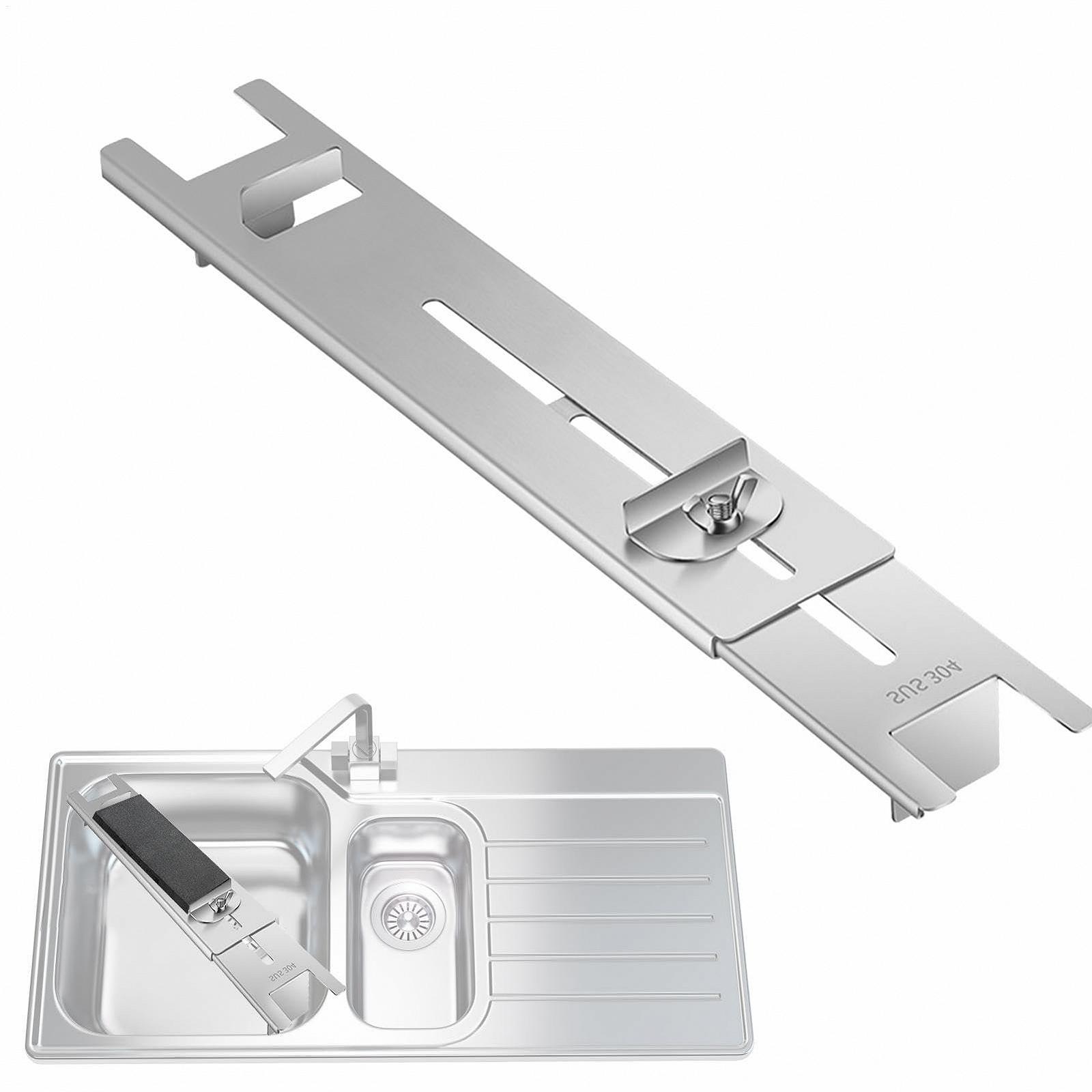 Держатель для точильного камня Мостик для раковины регулируемый нержавеющая сталь 11.22-16.53 дюйма, фото №8