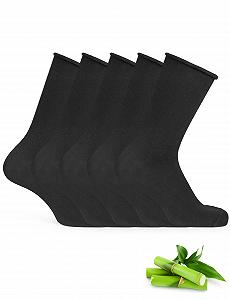 Носки Basic Treasure 5 пар Бамбуковые Женские, Черные носки, Черные носки без резинки - Фото 1