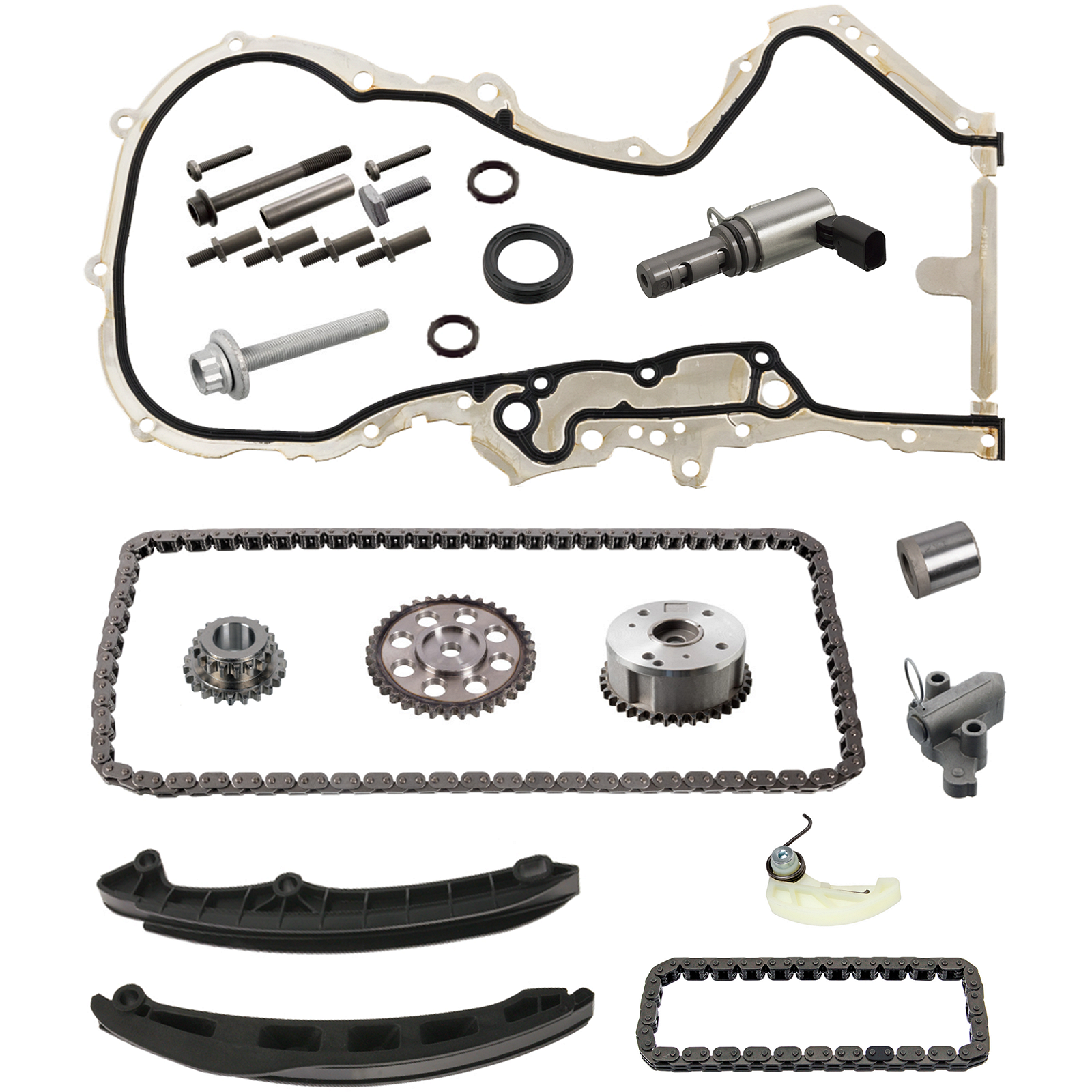 Комплект ланцюга ГРМ PartsTec All-in-One PTA114-1004 для AUDI SEAT SKODA VW, фото №1