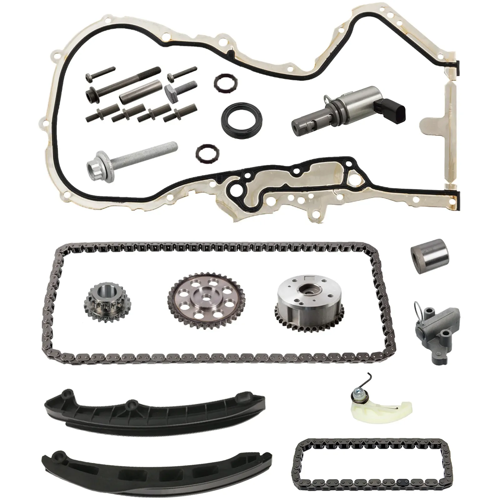 Комплект ланцюга ГРМ PartsTec All-in-One PTA114-1004 для AUDI SEAT SKODA VW, фото №1 Комплект ланцюга ГРМ PartsTec All-in-One PTA114-1004 для AUDI SEAT SKODA VW, фото №1