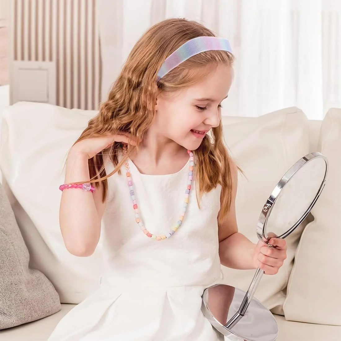 Набір з 3 широких блискучих обручів для волосся, фото №4