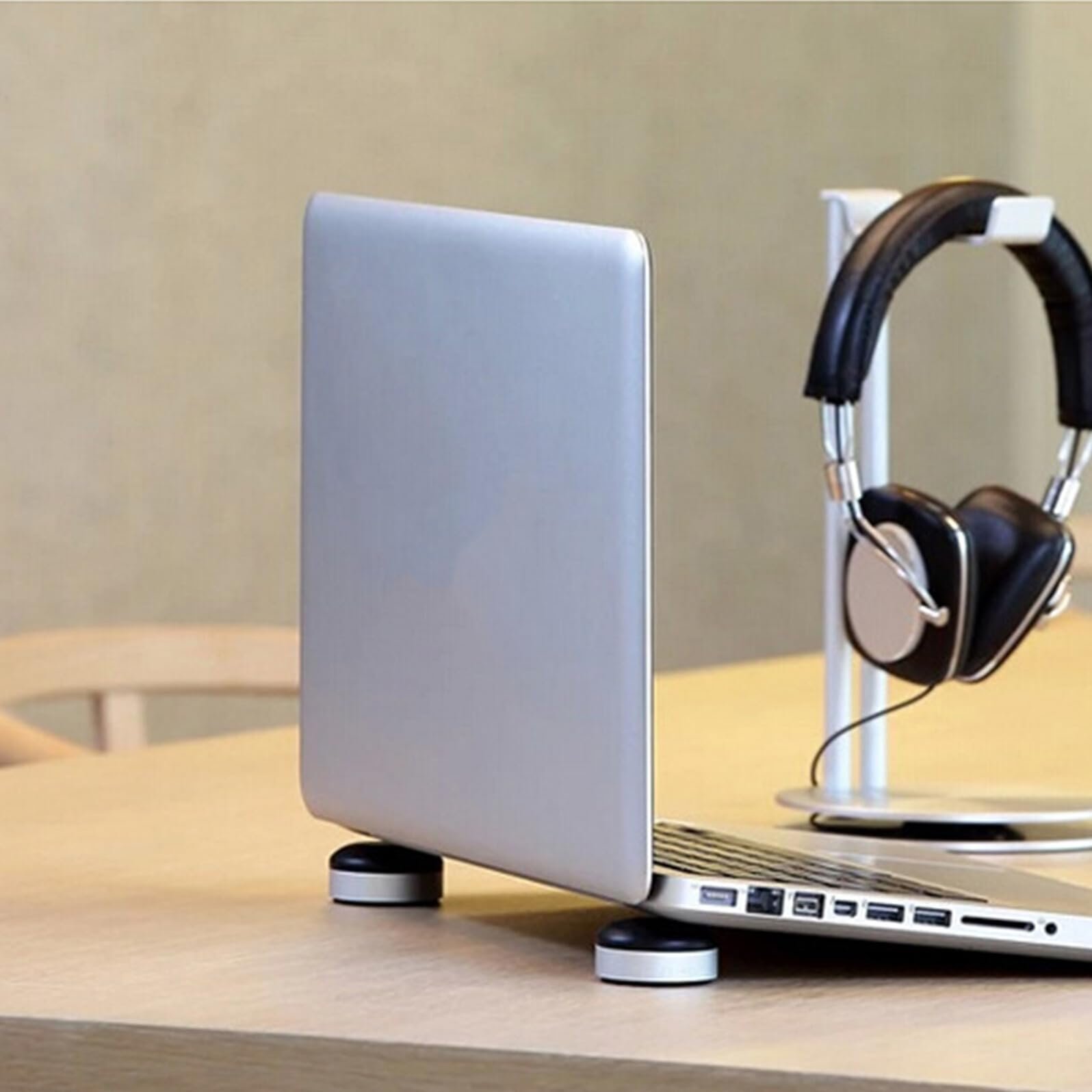 Підставка для ноутбука BESPORTBLE Ергономічна нахилена терморозсіювальна основа Портативний тримач Чорний, фото №6