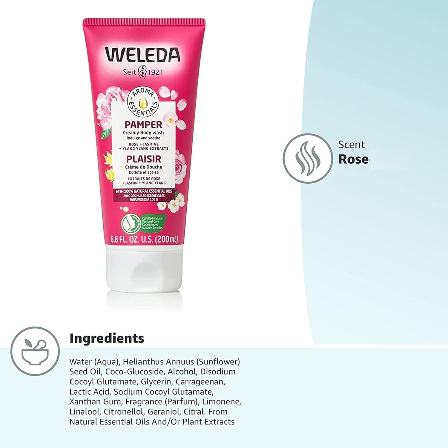 Крем-гель для душу WELEDA Pamper 200 мл, фото №3