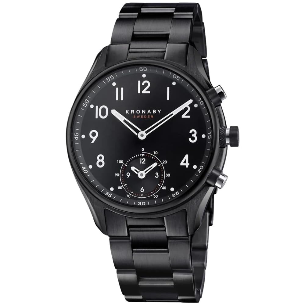Смарт-годинник KRONABY APEX Herren Connected A1000-0731 традиційний з функціями смарт-годинника 43 мм сапфірове скло 100 м водонепроникний, фото №1