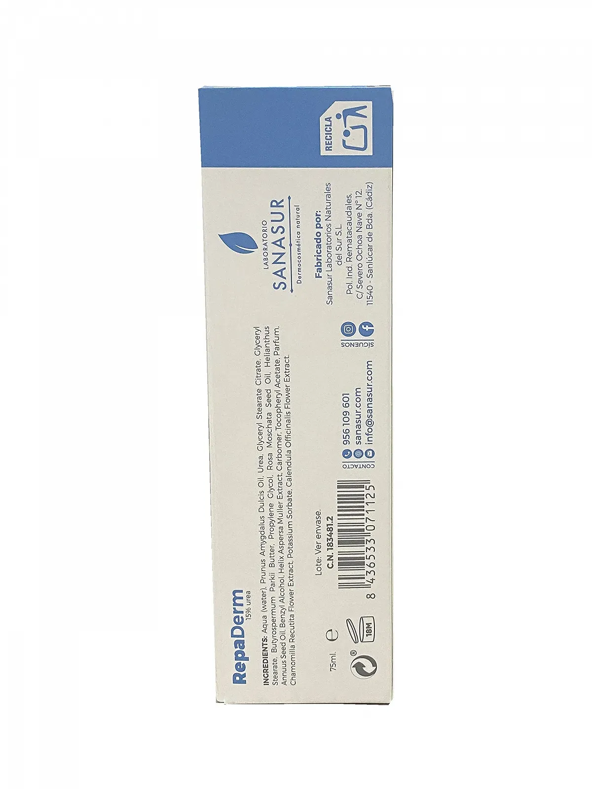 Крем для рук, ніг та ліктів Repairaderm Natural 300 г, фото №3