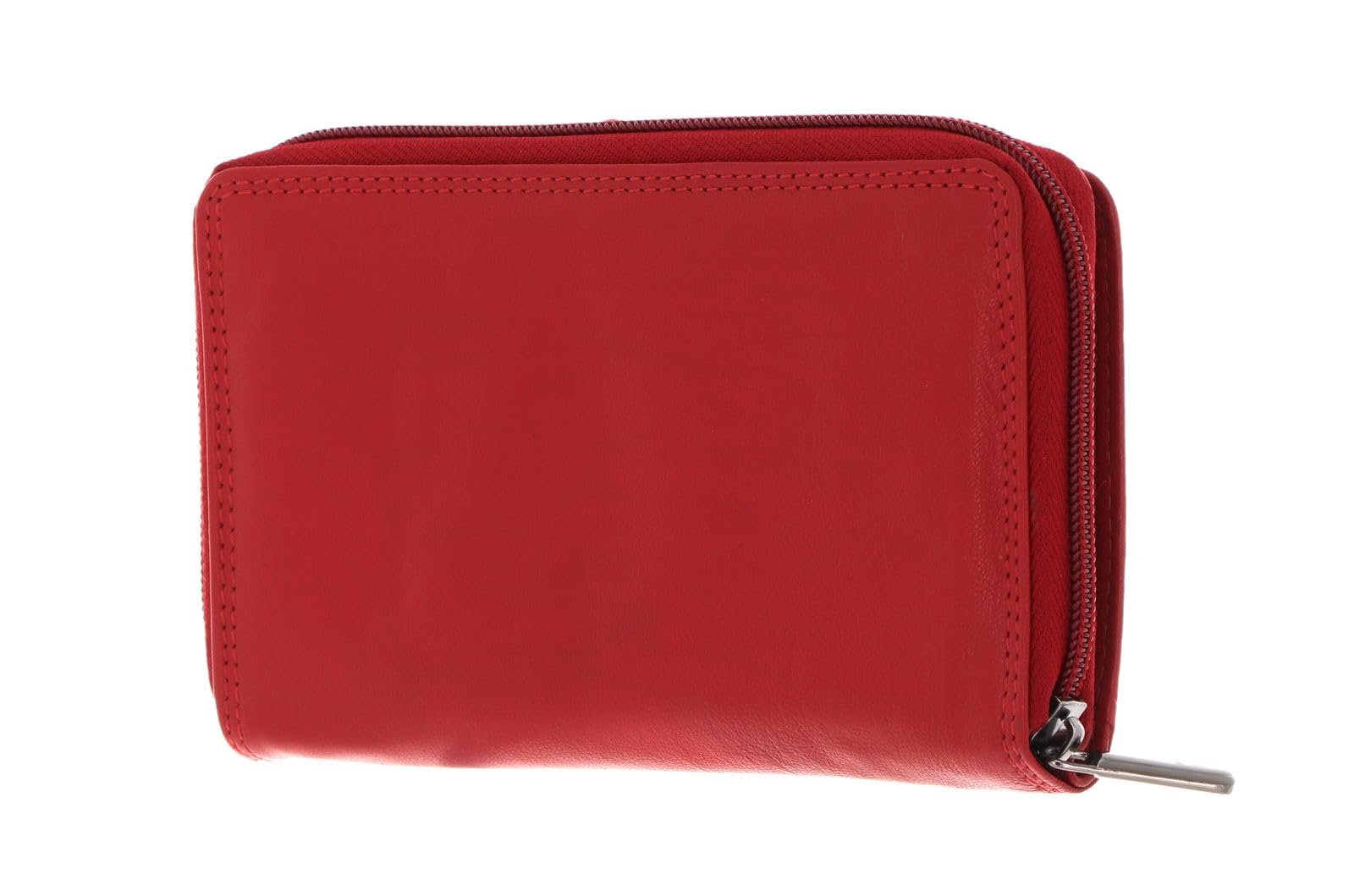 Кошелек Женский mano Donna Giulia Кожаный 10.5 см, красный, Элегантный, фото №6
