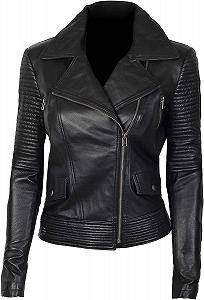 Жіноча шкіряна куртка fjackets зі стильної м'якої овечої шкіри - Фото 1